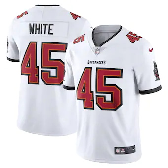 mens nike devin white white tampa bay buccaneers vapor limi